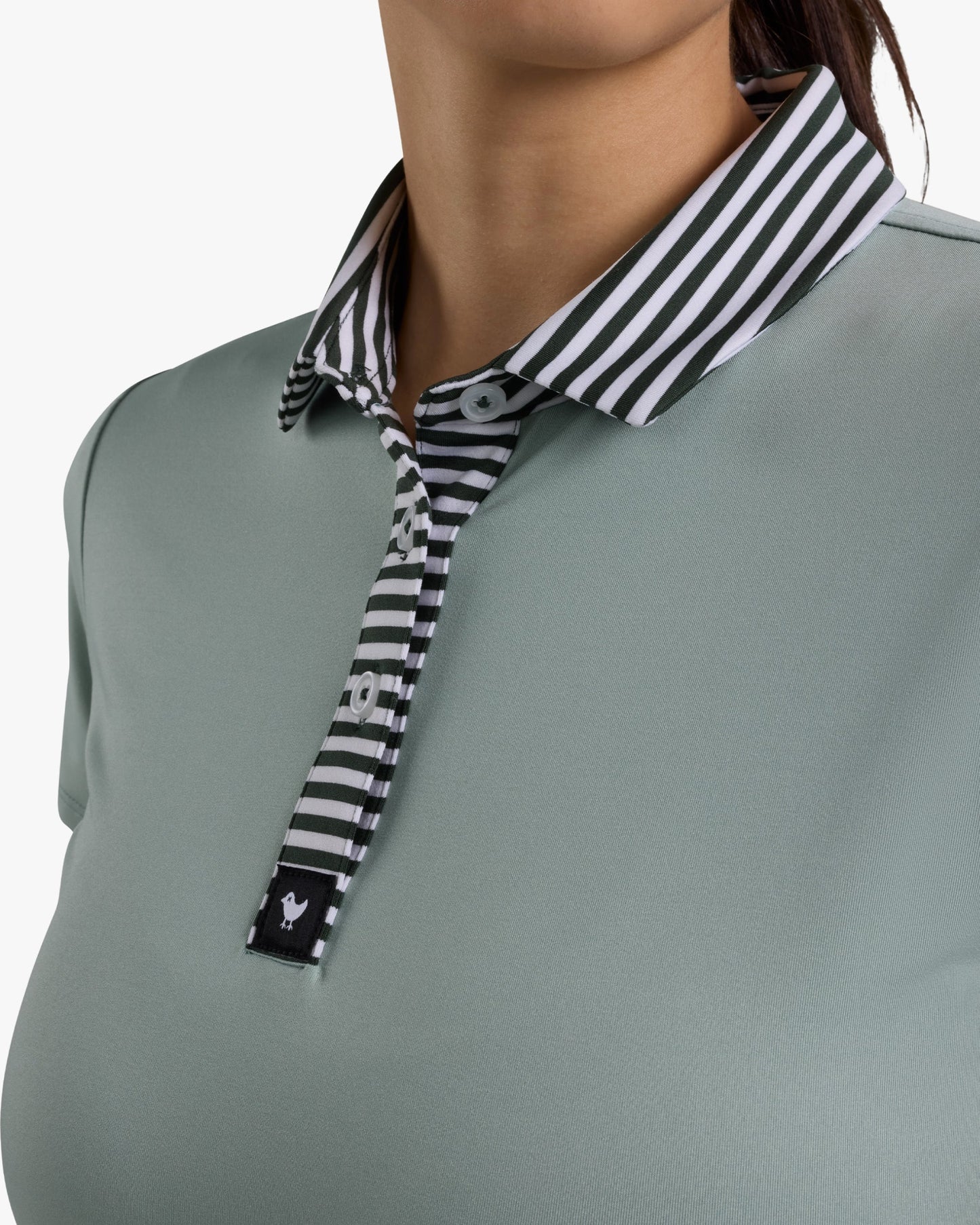 Striped Collar - Washed Sage