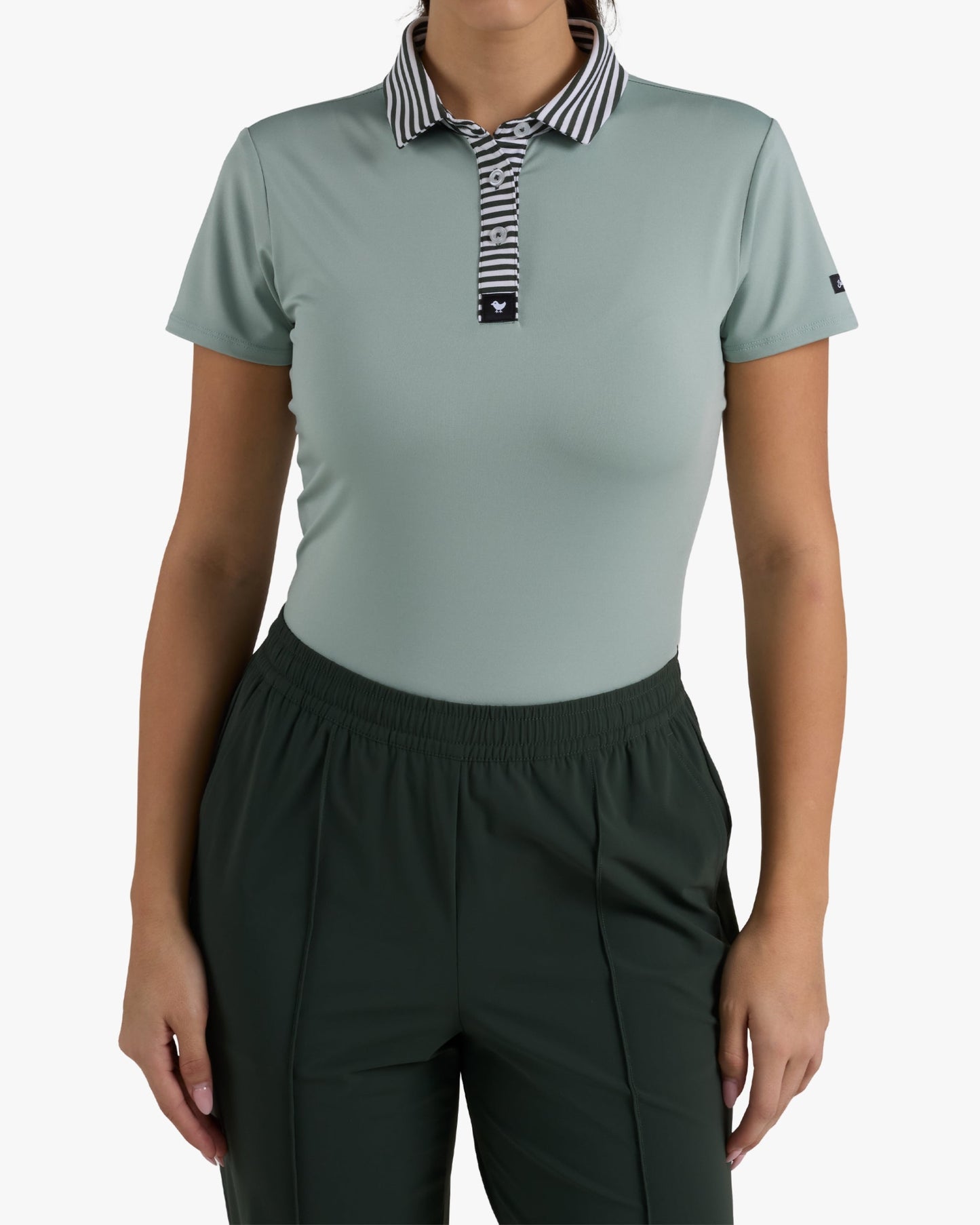 Striped Collar - Washed Sage