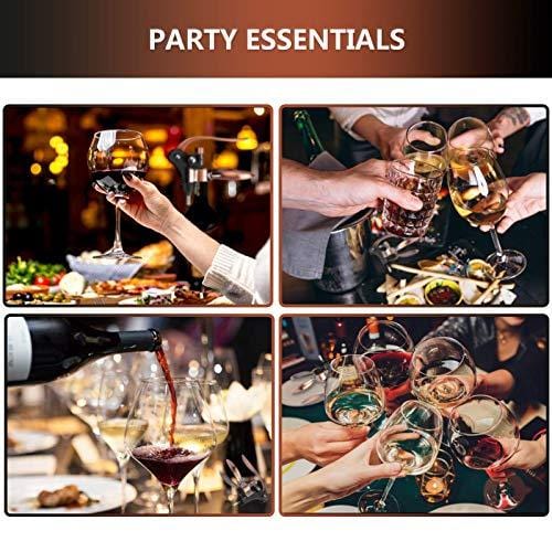 Wine Openers Set - Lever Wine Bottle Opener Kit - Corkscrew Set-[Professional Upgraded] Wine Accessories with Gift Box-with Cutter,Wine Aerator,Wine Stopper and Extra Spiral - (Copper)