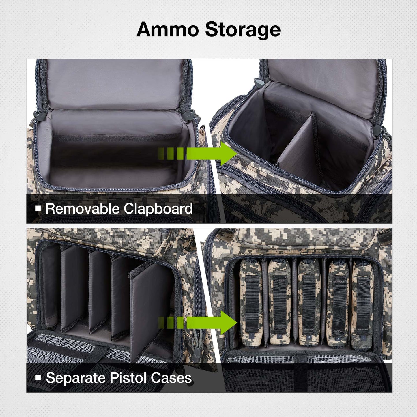 TideWe Tactical Range Backpack Bag Carrier Range Pack