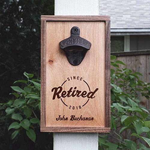 Tebery 12 Pack Cast Iron Wall Mounted Bottle Opener with Screws for Beer Cap Coke Bottle