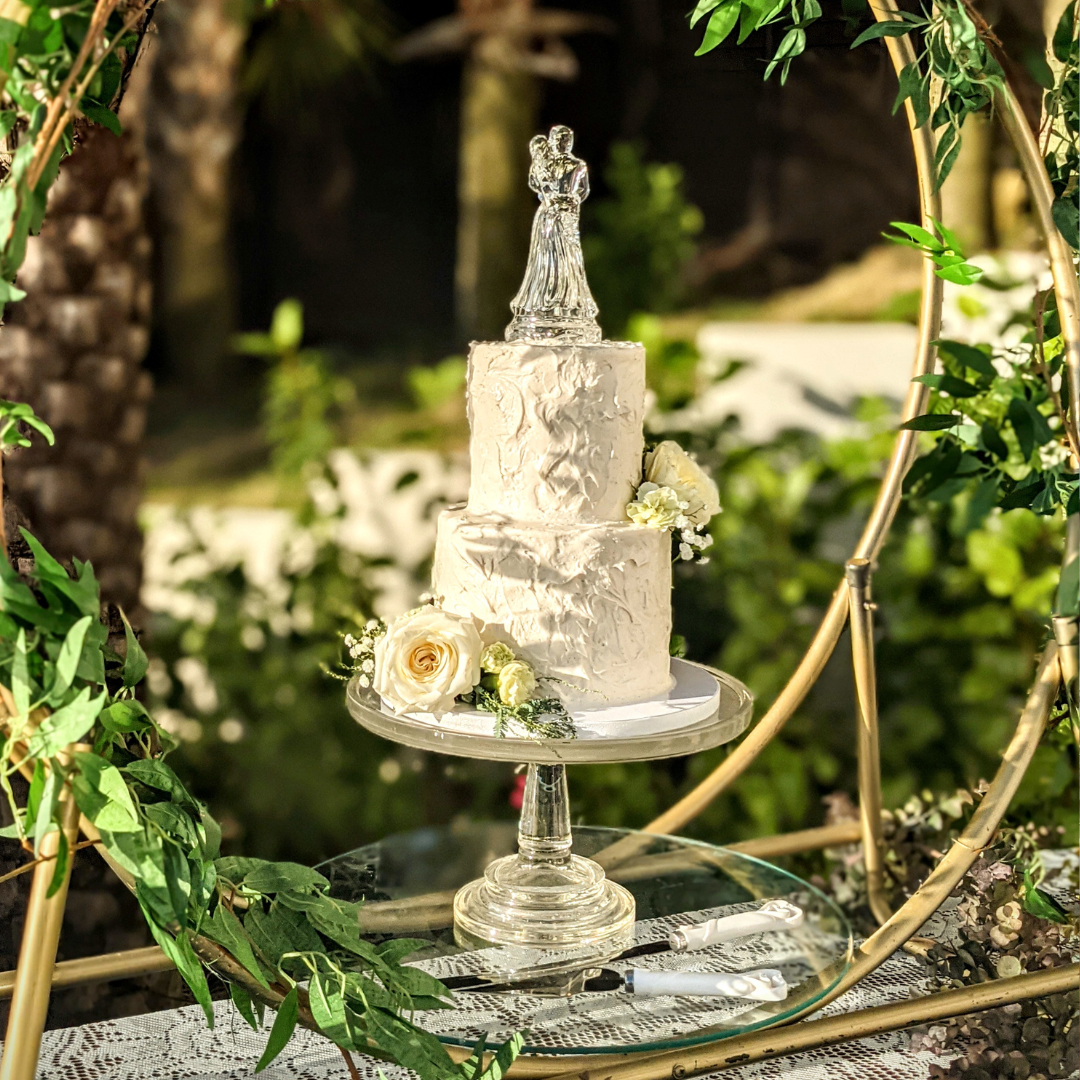 Traditional Buttercream Wedding Cake
