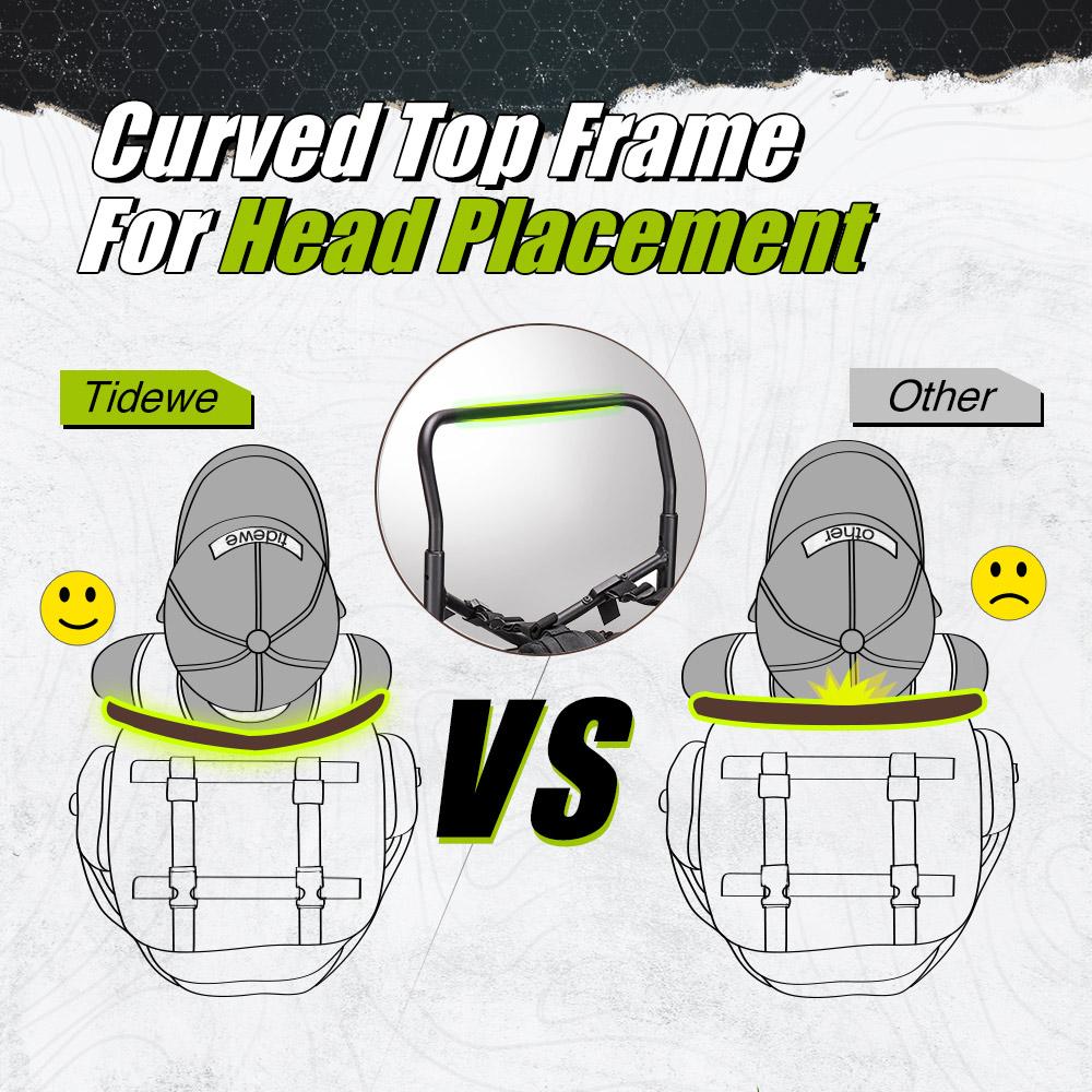 TideWe 5500cu Camping Hiking Backpack External Frame Traveling Daypack