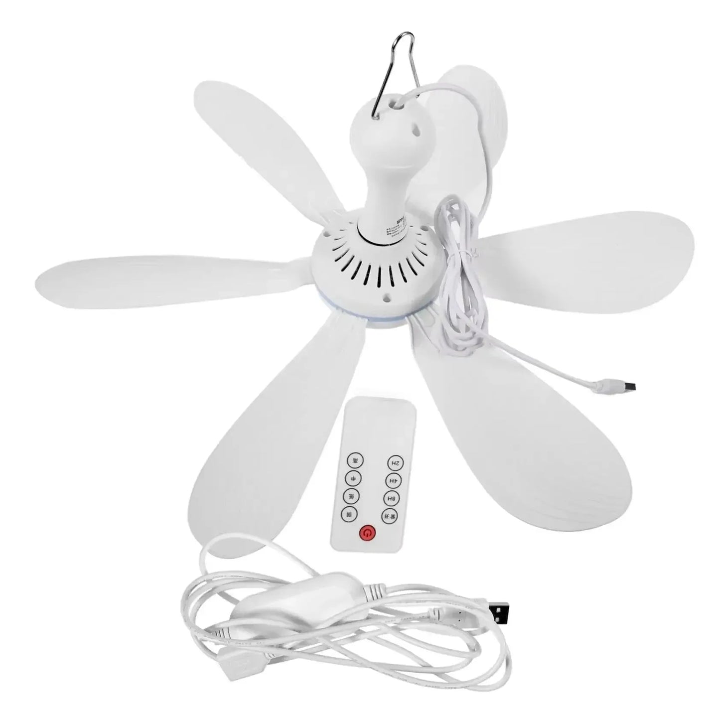 USB Ceiling Fan With Remote Control