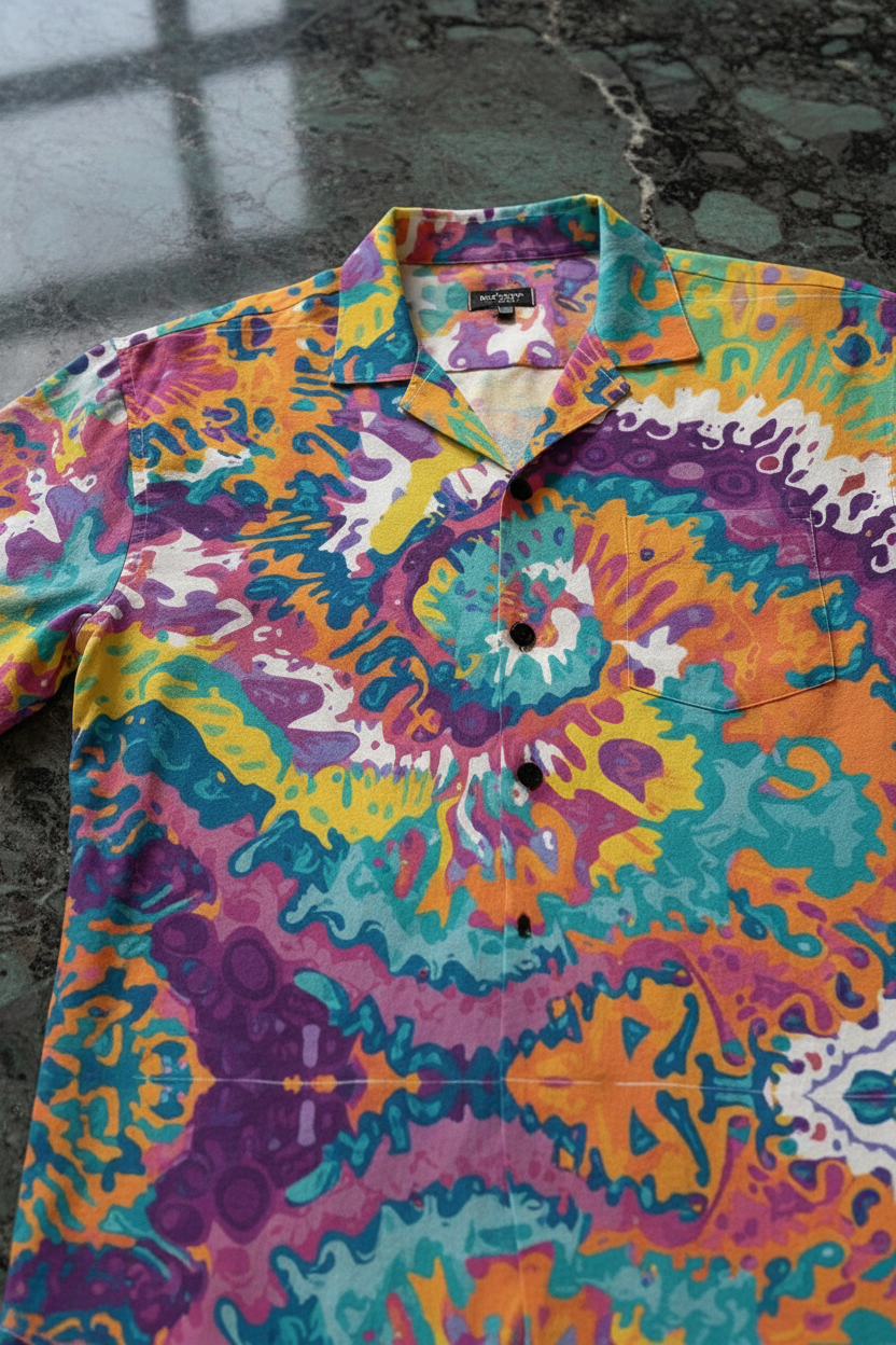 Tropical AOP Hawaiian Shirt | 150GSM Bamboo-Feel Button-Up