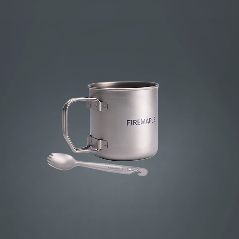 Ultralight Titanium Cup & Spork Set
