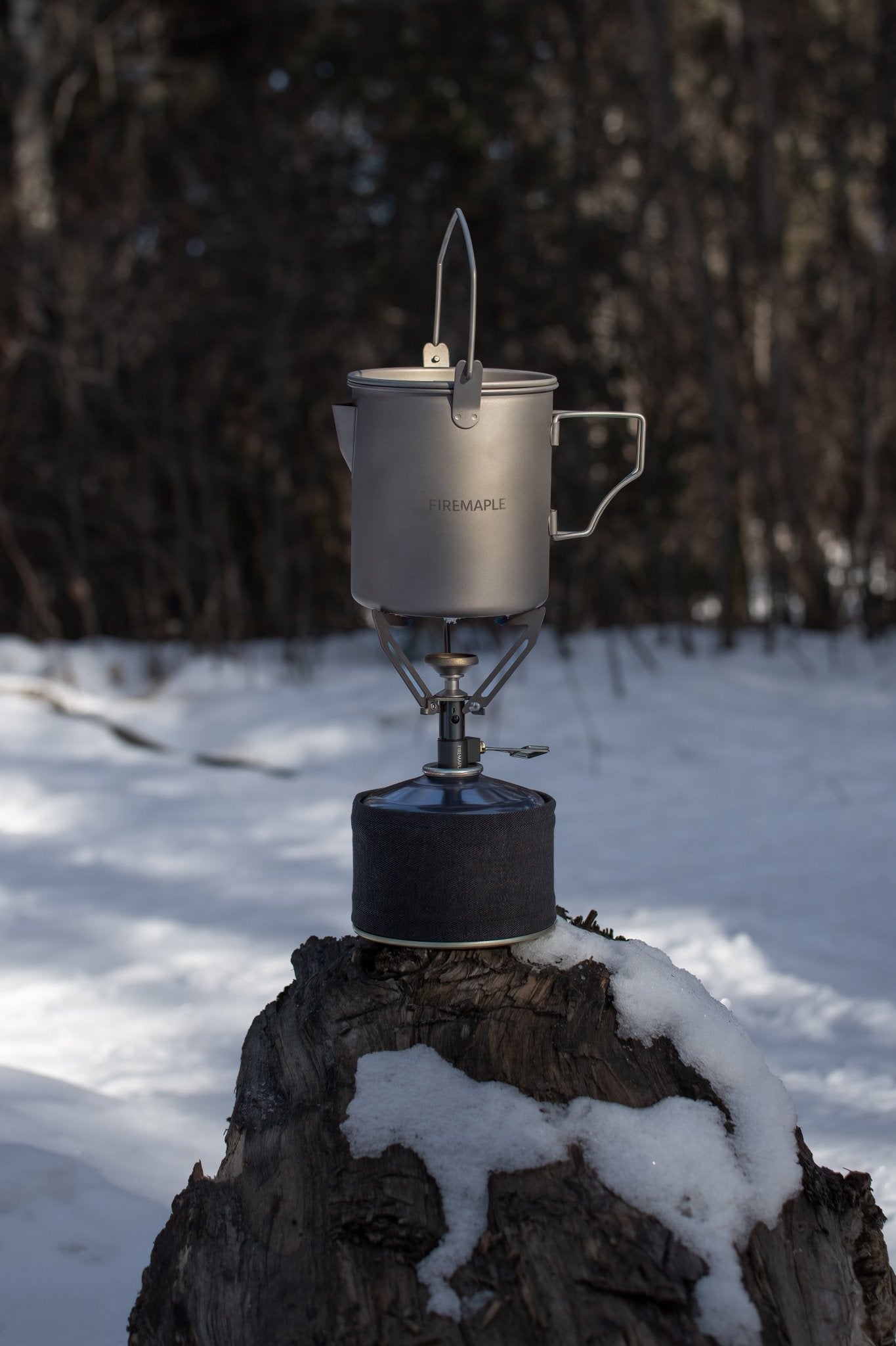 Ultralight Titanium Gas Stove & Pot Set