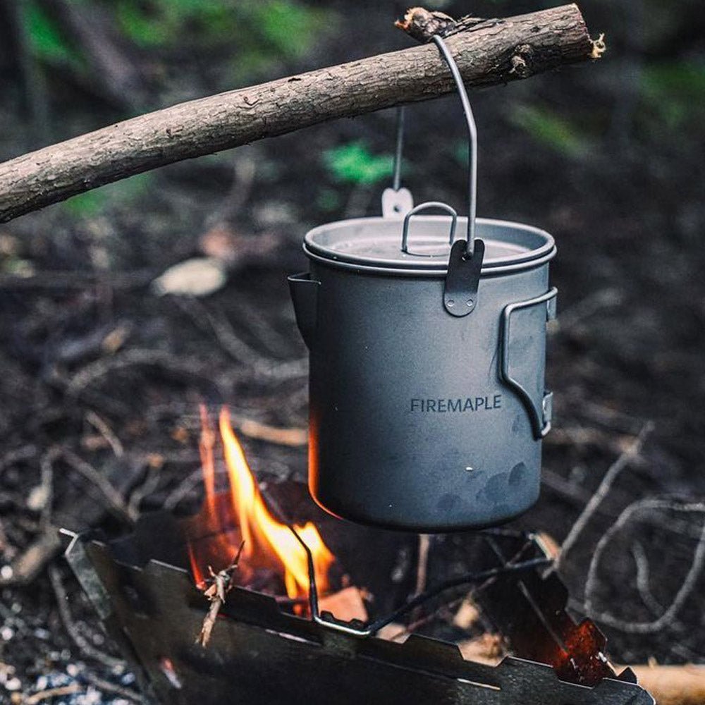 Ultralight Titanium Gas Stove & Pot Set