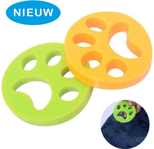 Sticky M8 | Haarverwijderaar voor huisdieren | Haarvanger voor wasmachine en droger | Haarverwijderaar voor honden en katten | Reinigingsbal huisdierharen en pluizen | Ontharing voor hondenhaar kattenhaar en andere huisdieren | 2 Stuks