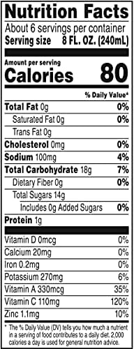 V8 Orange Carrot, 46 oz. Bottle (Pack of 6)