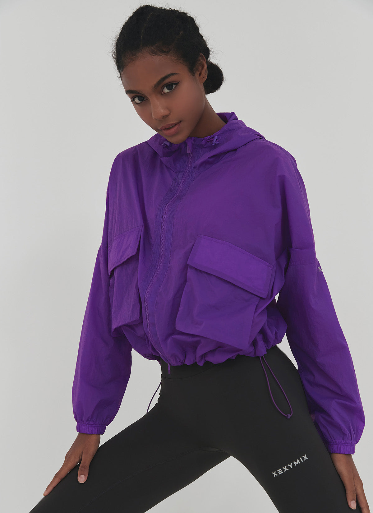 Crop Hood 2-Way Windbreaker