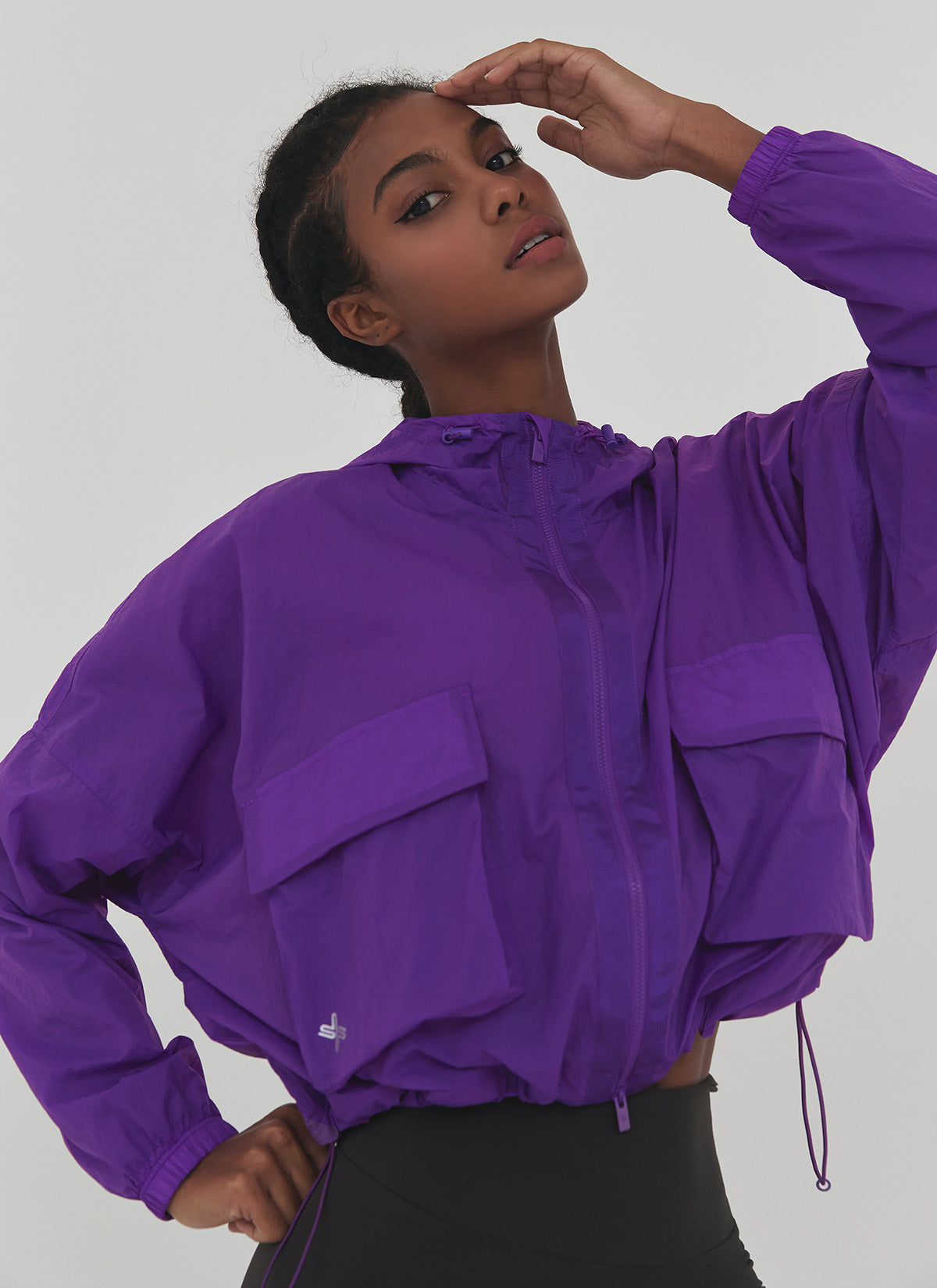 Crop Hood 2-Way Windbreaker