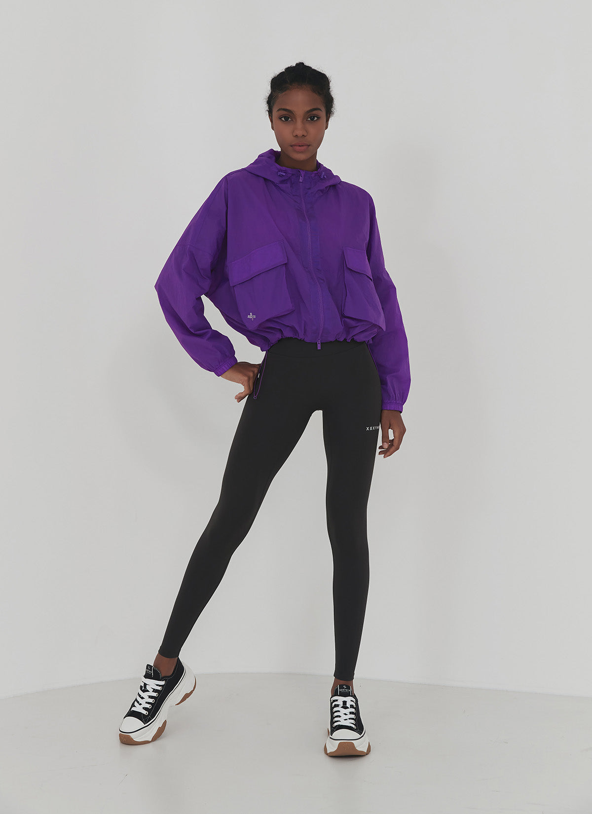 Crop Hood 2-Way Windbreaker