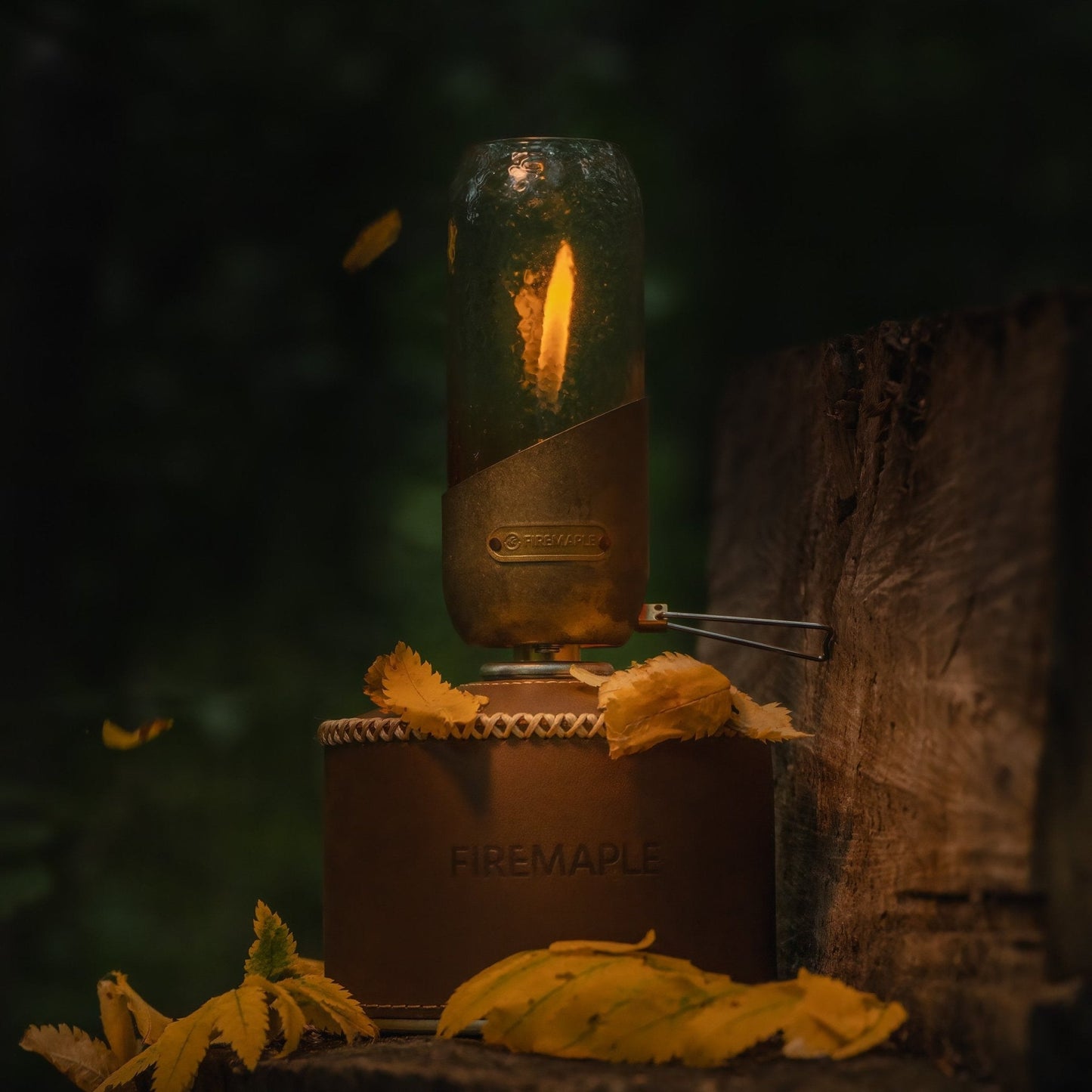 Vintage Copper Orange Gas Lantern