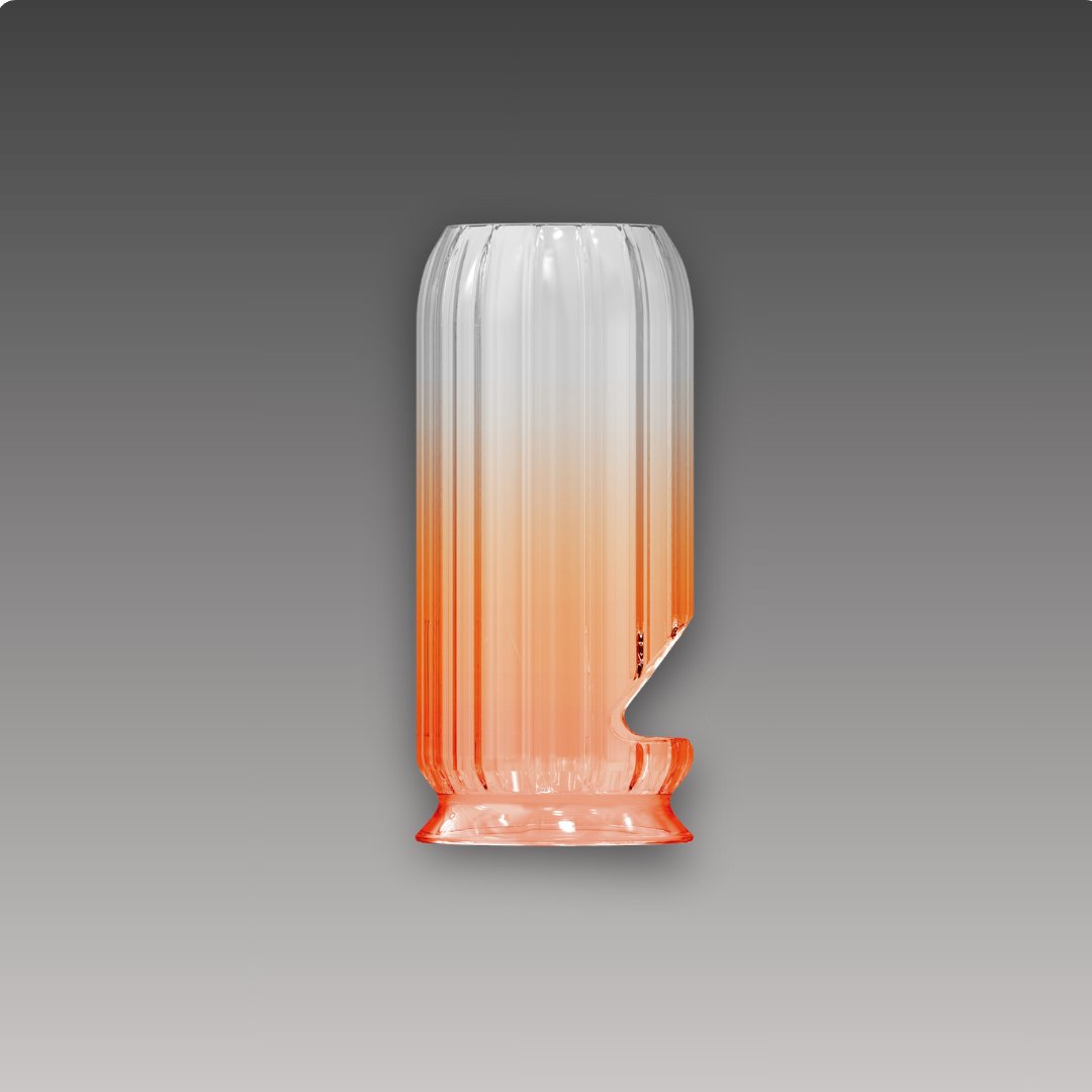 Vintage Copper Orange Gas Lantern