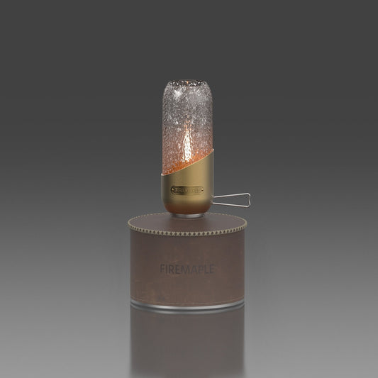 Vintage Copper Orange Gas Lantern