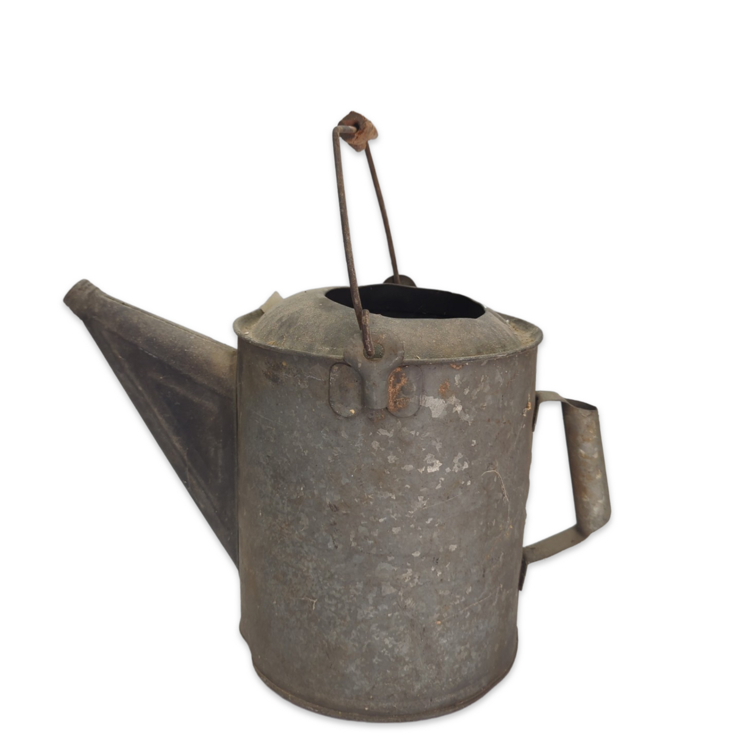 Vintage Watering Can with Wooden Handle