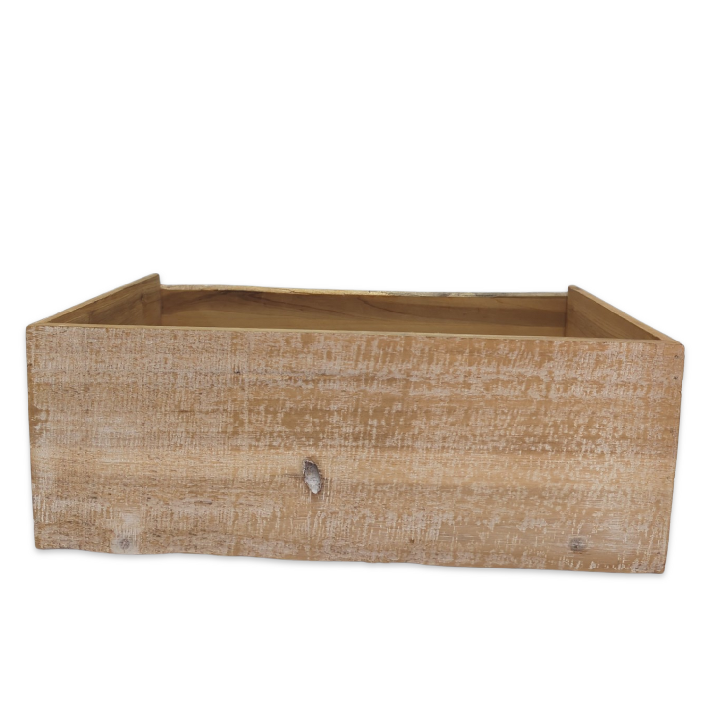 Weathered Wood Floral Box