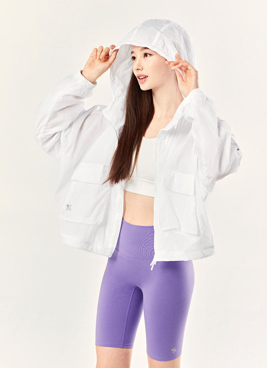 Crop Hood 2-Way Windbreaker