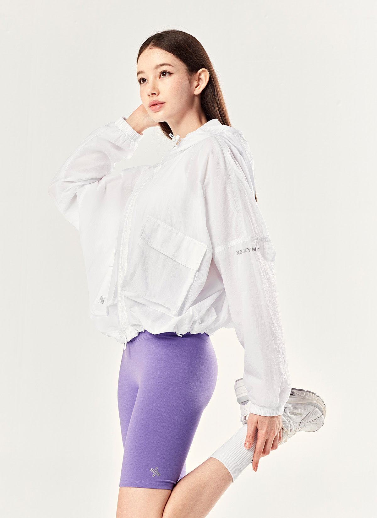 Crop Hood 2-Way Windbreaker