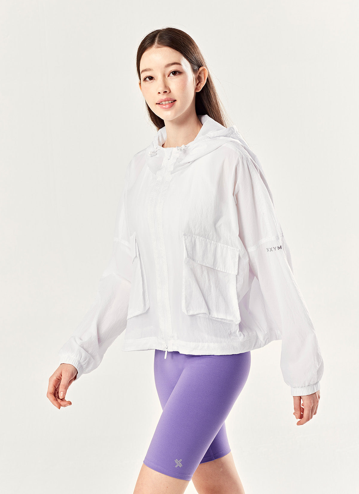 Crop Hood 2-Way Windbreaker