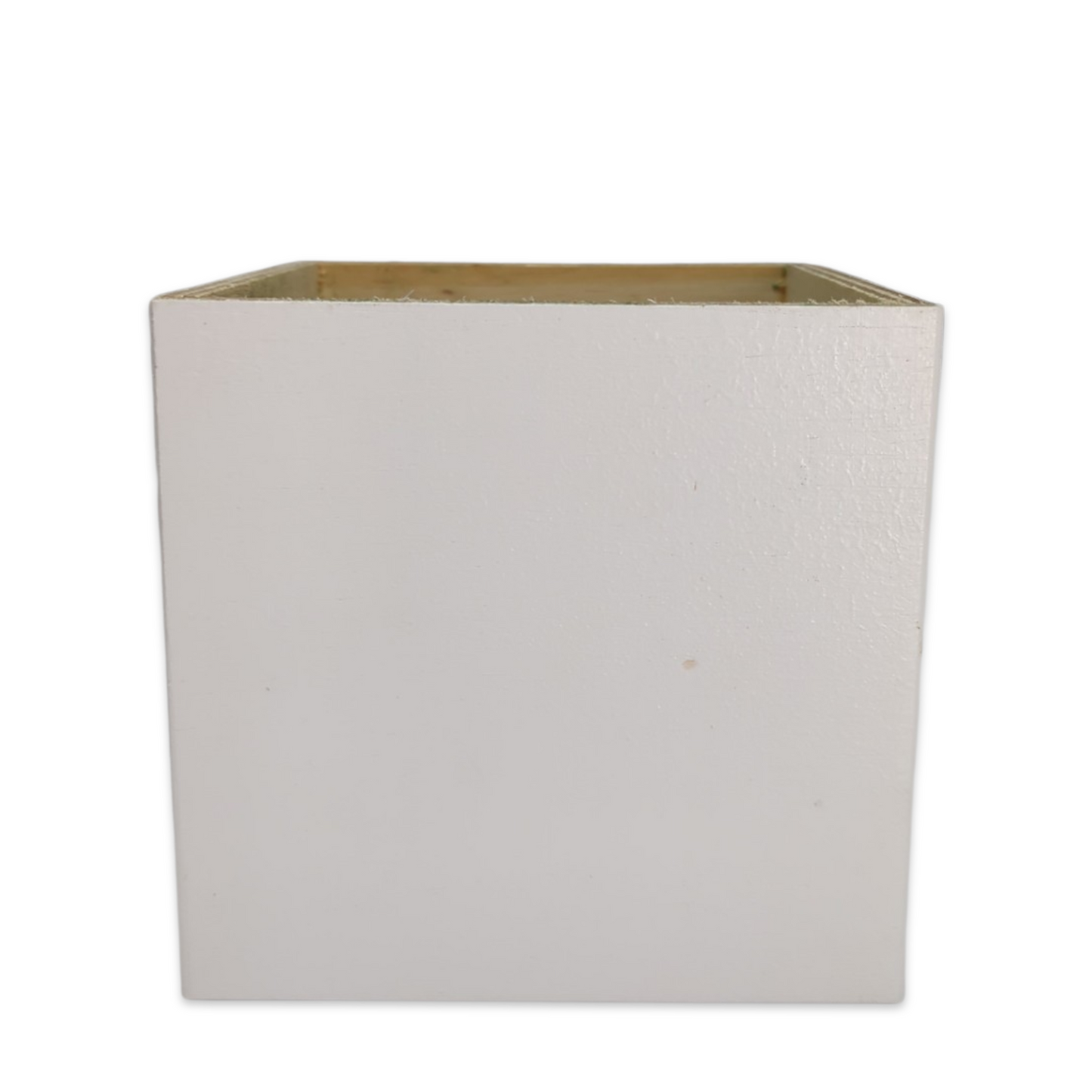 White Wood Floral Box