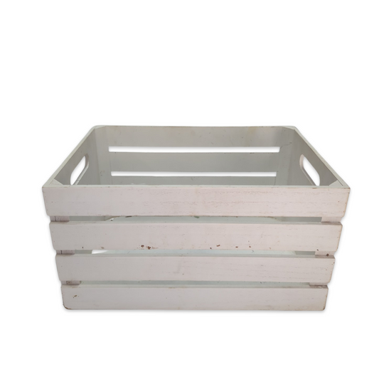 White Wooden Crate