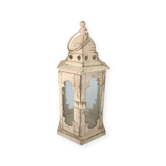 White Moroccan Lantern