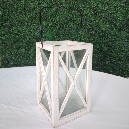 White Window Pane Lantern