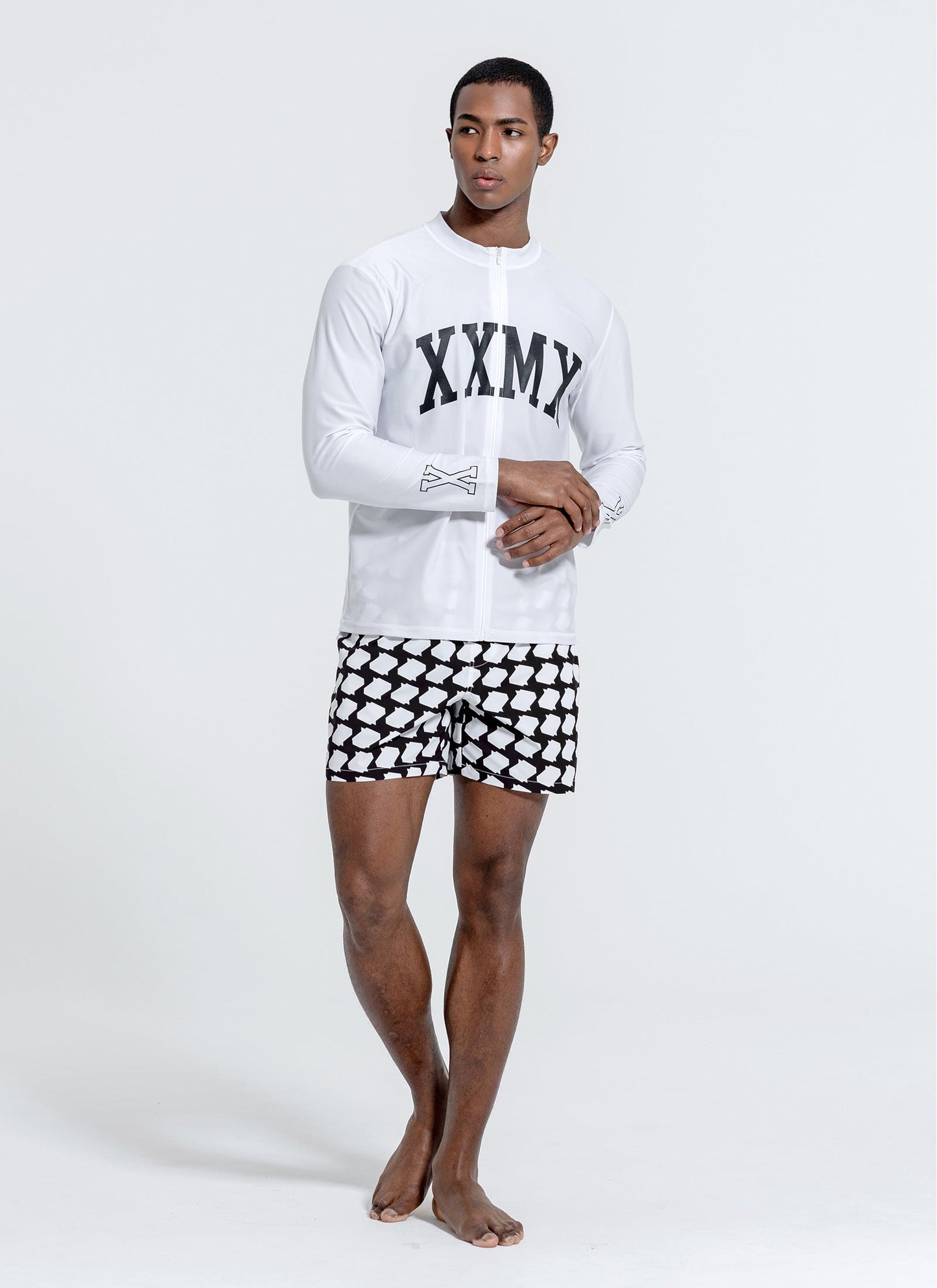 Arch Logo Zip-up Rash Guard