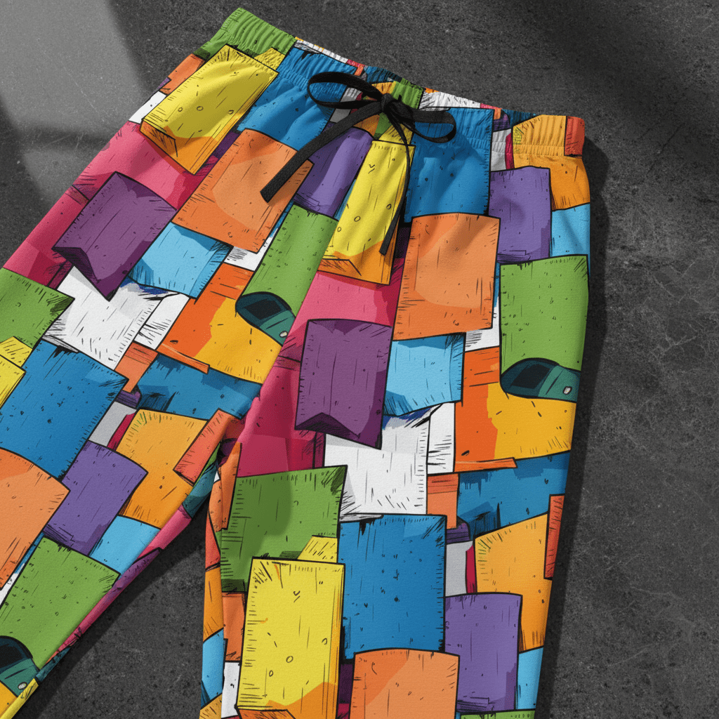 Women’s Colorful Pajama Pants – Soft Lounge Pants with Vibrant All-Over Print Toyland Designed By dylesmavis