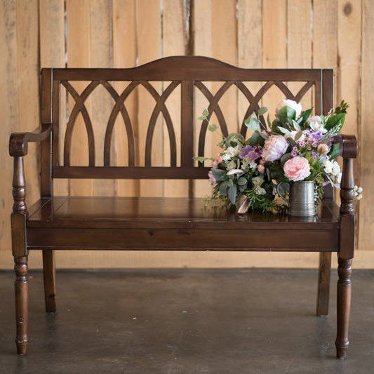 Wooden Sweetheart Bench