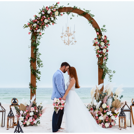 Wooden Dome Wedding Arbor
