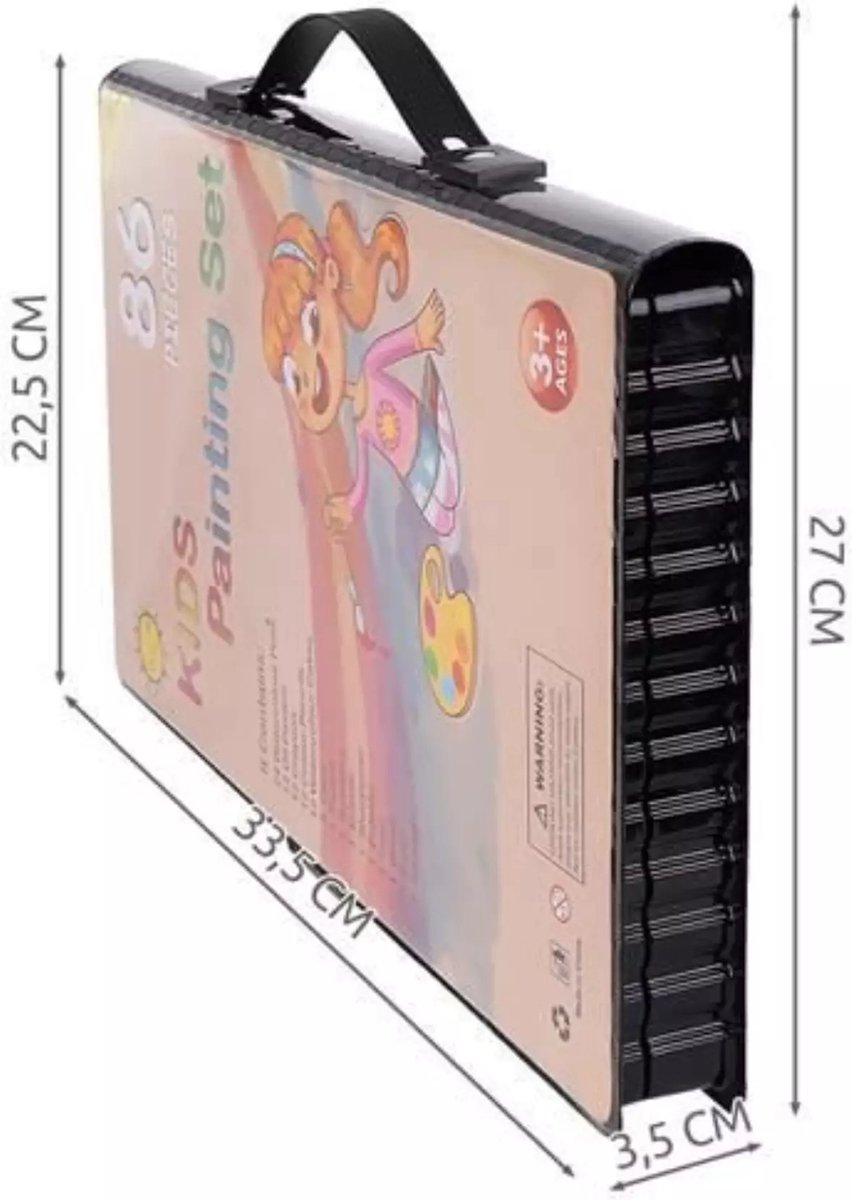 Tekenset - 86-delig - Kinderen - Tekenen - Tekenpakket