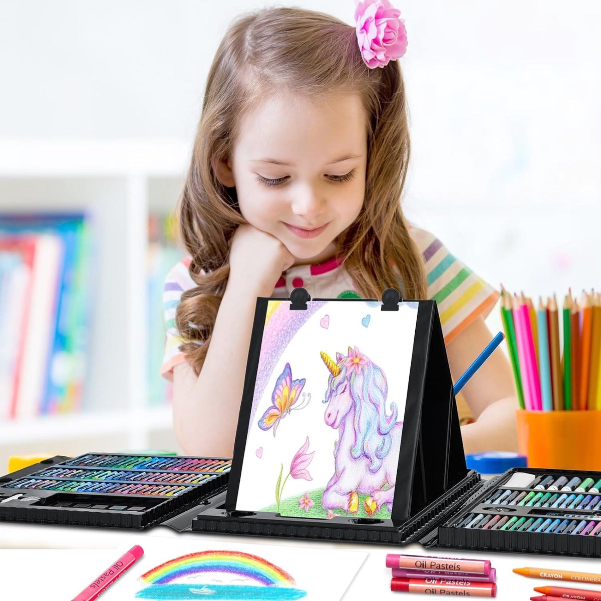 Tekenset - 86-delig - Kinderen - Tekenen - Tekenpakket