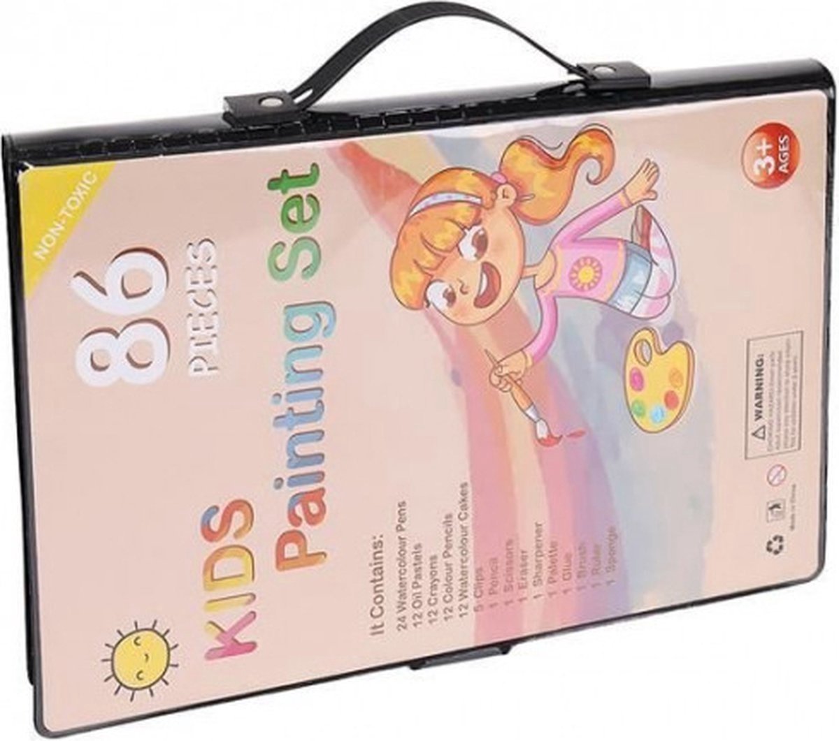 Tekenset - 86-delig - Kinderen - Tekenen - Tekenpakket