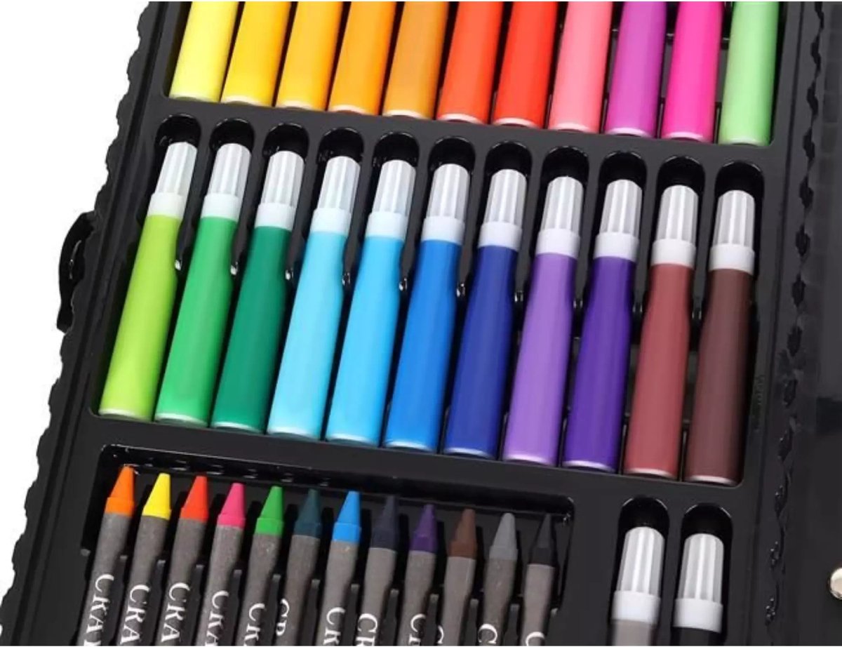 Tekenset - 86-delig - Kinderen - Tekenen - Tekenpakket