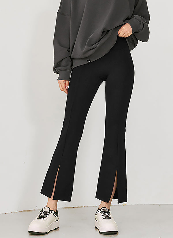 [Only New Member]XELLA Napping Boots Cut Slit Pants