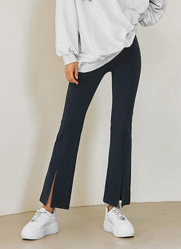 [Only New Member]XELLA Napping Boots Cut Slit Pants