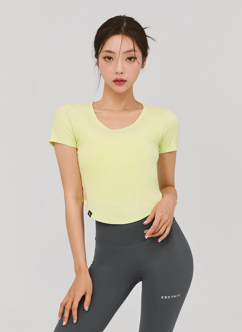 [1+1] XELLA™ Light Round Crop Top