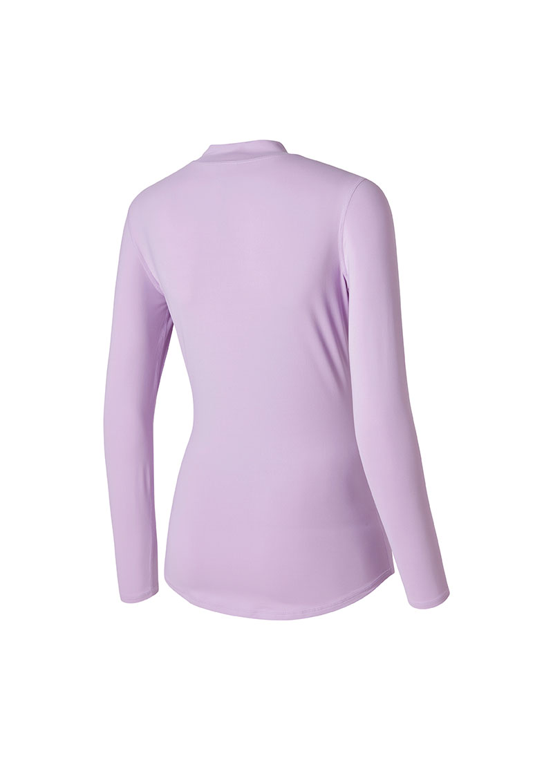 Mock Neck Fingerhole Basic T-Shirt