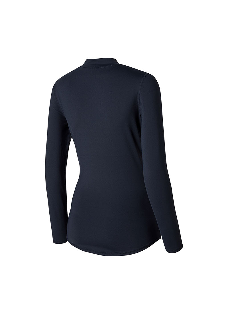 Mock Neck Fingerhole Basic T-Shirt