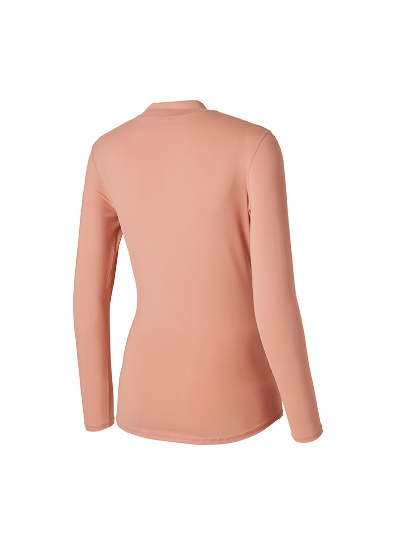 Mock Neck Fingerhole Basic T-Shirt