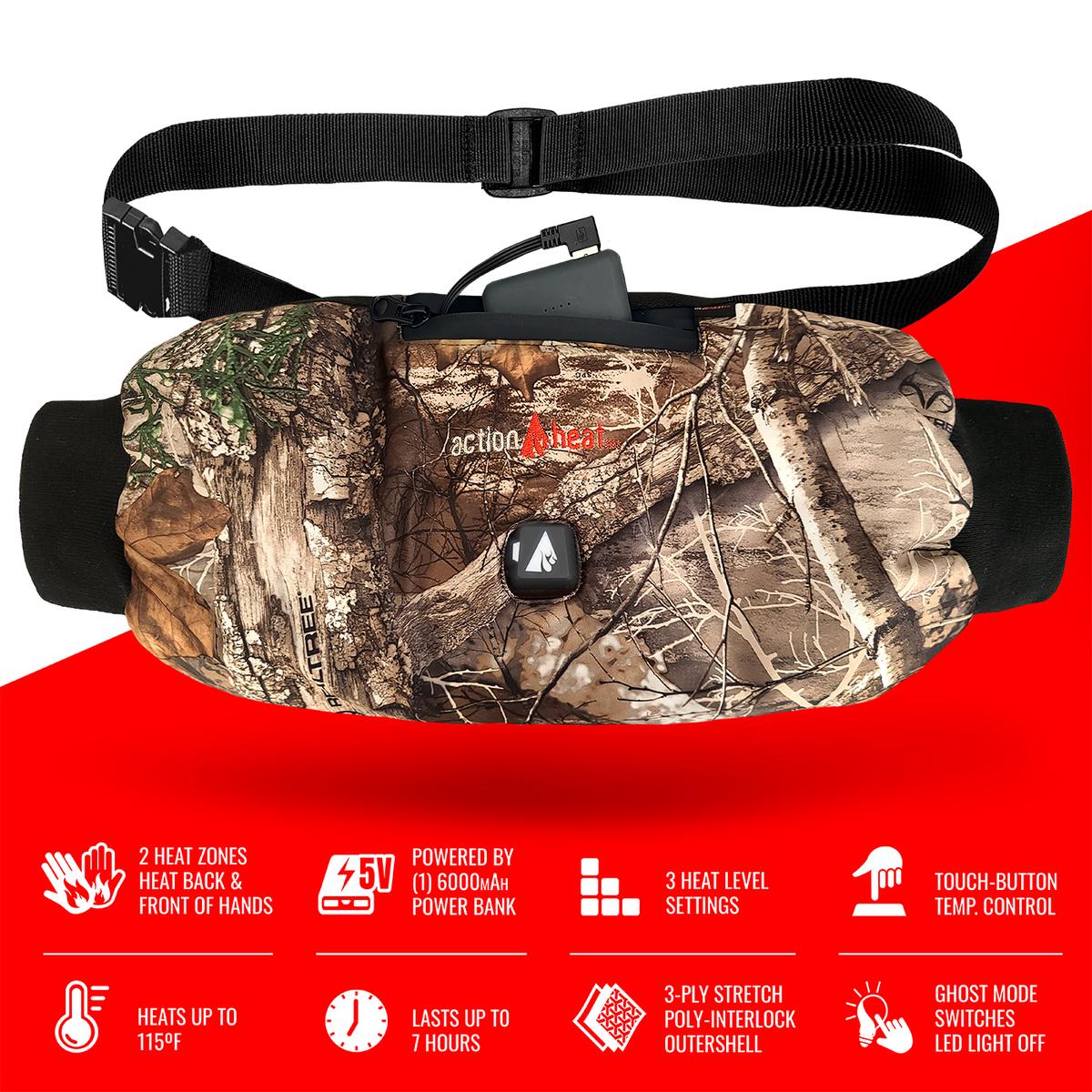 ActionHeat 5V Battery Heated Hunting Hand Warmer Muff